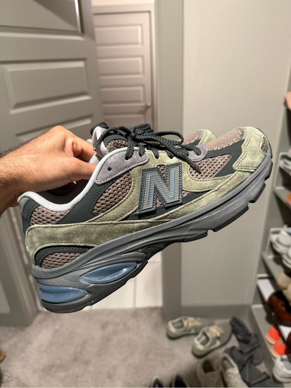 New Balance 2010 Dark Olivine Mushroom. Like New